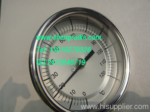WSS Bimetal Thermometer 0-120C Adjustable Agnle