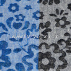 T/C burn out knitted fabric with printing very light weight