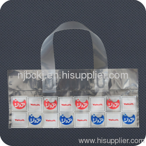 Soft loop handle bags with side gusset