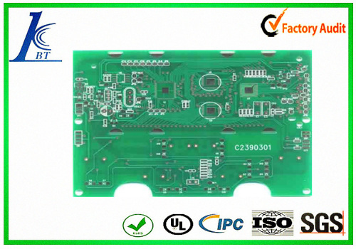 green soldermask Bare board.HDL Double-sided PCB for electronic components