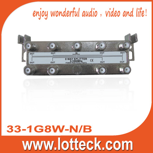 33-1G8W-N/B 8 way splitter