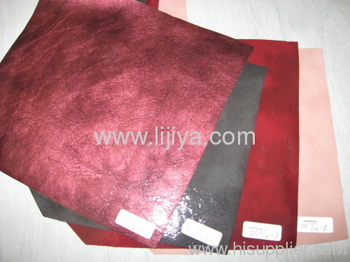 flocked pu synthetic leather