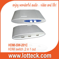 LOTTECK white HDMI-SW-201C Switch