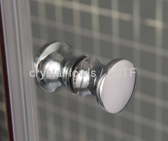 High quality polisheder silver round shower enclosure