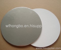 Round Silver Film Coated Paperboard Cake tray
