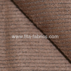 Stripe Jacquard Faux Suede Fabric