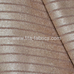 Stripe Jacquard Faux Suede Fabric