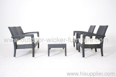 Outdoor wicker furniture seater chairs