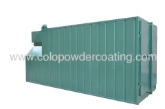 powder coating spray curing oven
