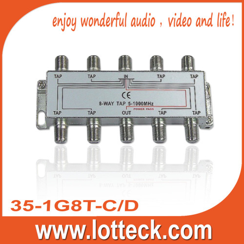 4.0-7.8dB Insertion Loss EMC TESTED 8-WAY TAP