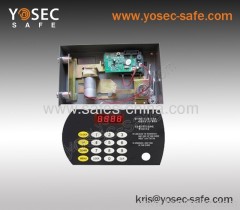 Electronic Digital hotel safe lock with flat panel keypad