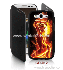 Woman picture Samsung Galaxy Grand DUOS(i9082) 3d case with cover,3d case,pc case rubber coated, with leather cover.