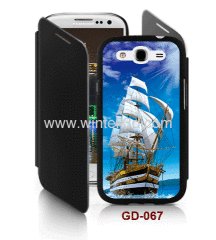 Boat picture Samsung Galaxy Grand DUOS(i9082) 3d case with cover,pc case rubber coated,wih leather cover