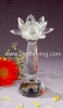 crystal candle pedestal, glass candle holder
