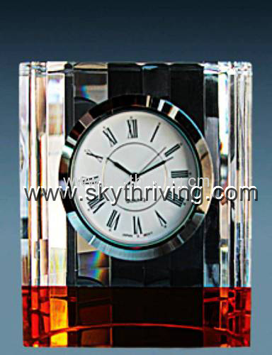 clock crystal, crystal clock gifts