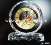 crystal souvenir clock, 3D laser crystal clock