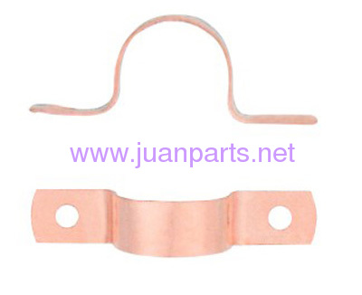 Copper fitting with two holes copper tube strap