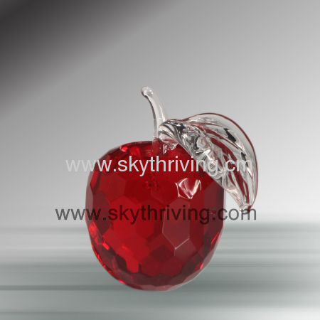 red crystal apple, crystal apple gift