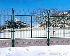 galvanized & PVC coated bilateral wire fence