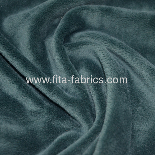 Polyester dot soft velboa dyeing fabric for baby