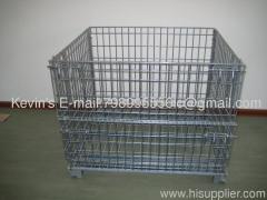 Wire Mesh Container/ Tote box /Foldable Wire Mesh Basket