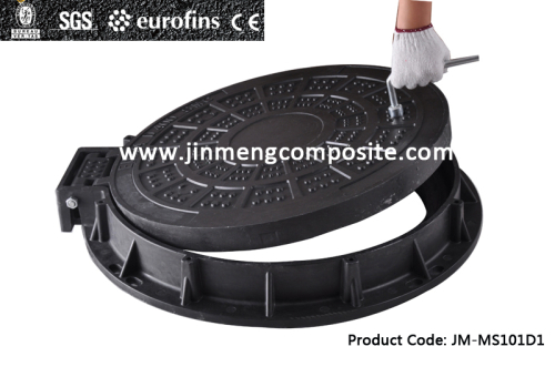 hinge composite manhole cover/plastic manhole cover