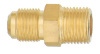 Brass pipe fitting, Half Union- Flare to NPTFE