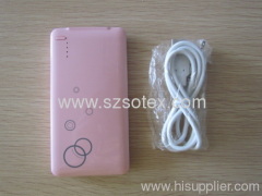 3600mAh portable power bank for mobile phone and devices