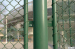 Plastic coated chain link fence