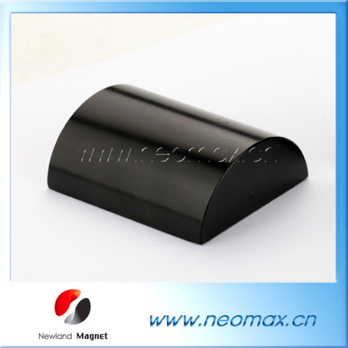 half round neodymium magnets black