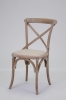 oak wood antiques style cross back dining chairs