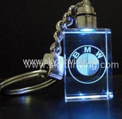 crystal led keychain, crystal keychain