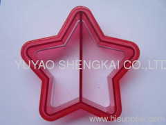 plastic sandwish crust cutters or cake moulds