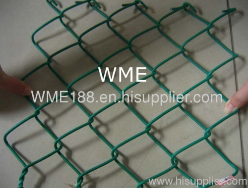 Green Chain Link Fence