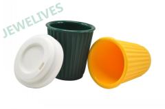 Silicone & Rubber milk mug with lid