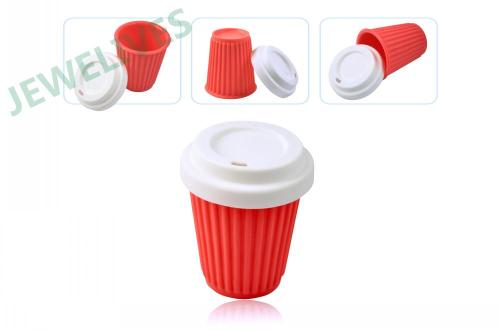 Food Grade Silcone Coffee cup with lid