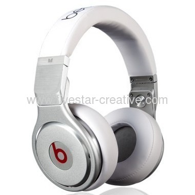 Monster Beats by Dr.Dre Pro Tuned Over-ear White Headphones