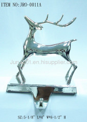 Metal stocking holder with plating