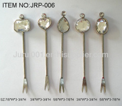 Metal tableware with colorful epoxy