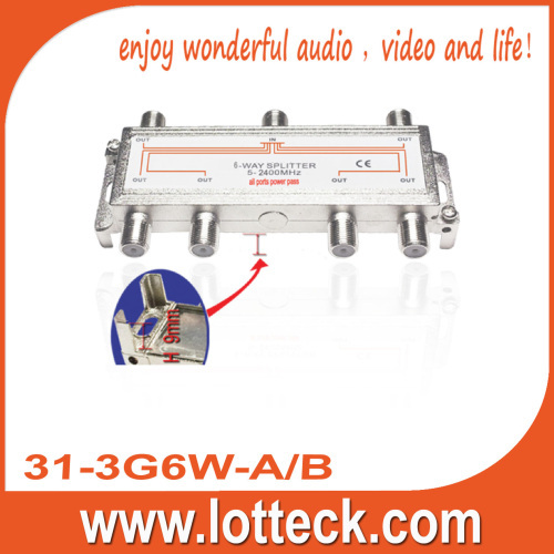 one in six out high quality 6 way splitter