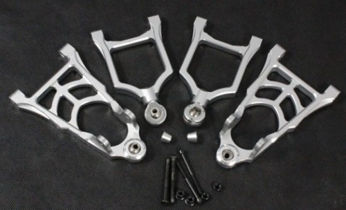Silver CNC aluminum front suspension arm kit