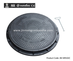 Round Manhole Cover with Screw Lock bs EN 124
