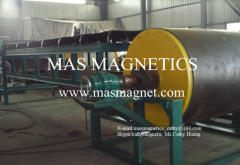 dry drum magnetic separator for lump iron ore