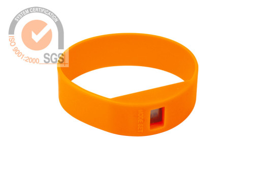Fashion Silicone & Rubber Digital Watch in orange