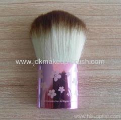 Duo fiber synthetic hair mini compact kabuki brush