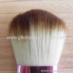 Duo fiber synthetic hair mini compact kabuki brush