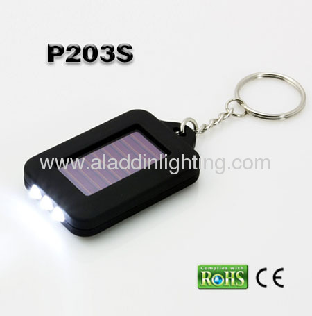 mini solar led keychain torch