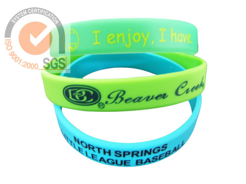 Promo Silicone & Rubber Wrist Band With printed logo