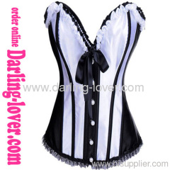 New Sexy White and Black Corset