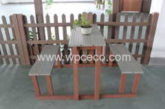 As customers' requirement courtyard wpc table&chair